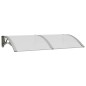 vidaXL Marquesina de puerta policarbonato gris 150x80 cm vidaXL Marquesina de puerta policarbonato gris 150x80 cm
