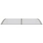 vidaXL Marquesina de puerta policarbonato gris 150x80 cm vidaXL Marquesina de puerta policarbonato gris 150x80 cm