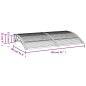 vidaXL Marquesina de puerta policarbonato gris 150x80 cm vidaXL Marquesina de puerta policarbonato gris 150x80 cm
