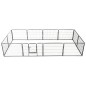 vidaXL Corral para perros 12 paneles de acero 80x60 cm negro 