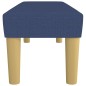 vidaXL Banco de tela azul 100x30x30 cm