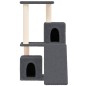 vidaXL Rascador para gatos con postes de sisal gris oscuro 82 cm vidaXL Rascador para gatos con postes de sisal gris oscuro 82 cm