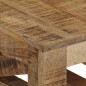 vidaXL Mesa de centro con ruedas madera maciza de mango 110x50x37 cm vidaXL Mesa de centro con ruedas madera maciza de mango 110x50x37 cm
