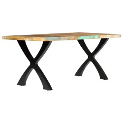vidaXL Mesa de comedor de madera maciza reciclada 180x90x76 cm