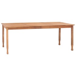 vidaXL Mesa de comedor de jardín madera maciza de teca 200x100x75 cm 