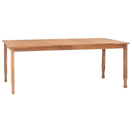 vidaXL Mesa de comedor de jardín madera maciza de teca 200x100x75 cm 