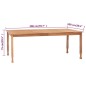 vidaXL Mesa de comedor de jardín madera maciza de teca 200x100x75 cm vidaXL Mesa de comedor de jardín madera maciza de teca 200x100x75 cm