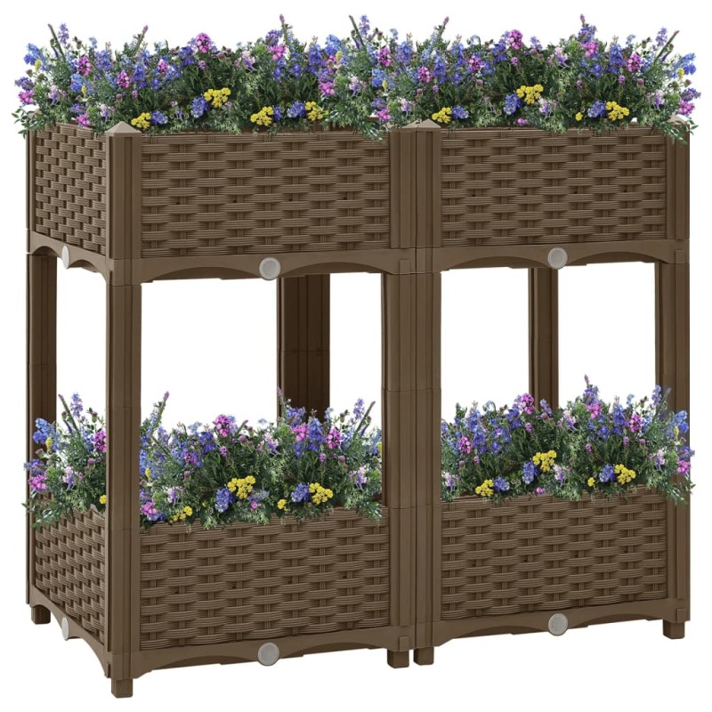 vidaXL Arriate 80x40x71 cm polipropileno vidaXL Arriate 80x40x71 cm polipropileno