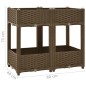 vidaXL Arriate 80x40x71 cm polipropileno vidaXL Arriate 80x40x71 cm polipropileno