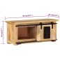 vidaXL Mueble para TV madera maciza de mango 90x35x40 cm vidaXL Mueble para TV madera maciza de mango 90x35x40 cm