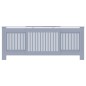 vidaXL Cubierta para radiador MDF gris 205 cm vidaXL Cubierta para radiador MDF gris 205 cm