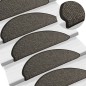 vidaXL Alfombra autoadhesiva escalera sisal 15 uds antracita 65x21x4cm vidaXL Alfombra autoadhesiva escalera sisal 15 uds antracita 65x21x4cm