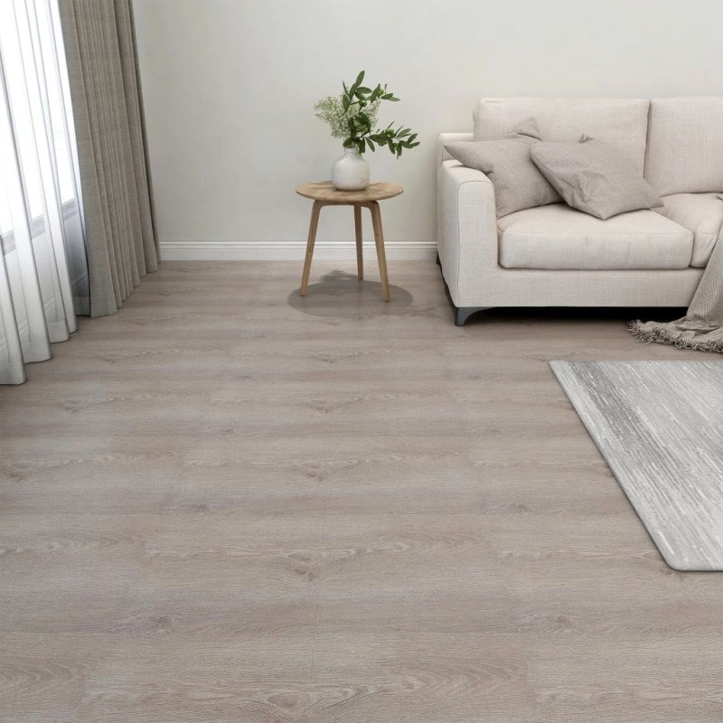 vidaXL Tarimas autoadhesivas 20 unidades PVC 1,86 m² gris taupe vidaXL Tarimas autoadhesivas 20 unidades PVC 1,86 m² gris taupe