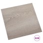 vidaXL Tarimas autoadhesivas 20 unidades PVC 1,86 m² gris taupe vidaXL Tarimas autoadhesivas 20 unidades PVC 1,86 m² gris taupe