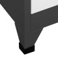 vidaXL Taquilla de acero gris antracita y blanco 90x40x180 cm vidaXL Taquilla de acero gris antracita y blanco 90x40x180 cm