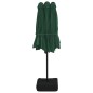 vidaXL Sombrilla doble verde 449x245 cm
