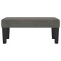 vidaXL Banco de terciopelo gris oscuro 70x30x30 cm vidaXL Banco de terciopelo gris oscuro 70x30x30 cm
