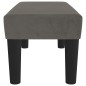 vidaXL Banco de terciopelo gris oscuro 70x30x30 cm vidaXL Banco de terciopelo gris oscuro 70x30x30 cm