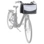 TRIXIE Cesta delantera de bici para mascotas negro y gris 41x26x26 cm TRIXIE Cesta delantera de bici para mascotas negro y gris 41x26x26 cm