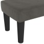 vidaXL Banco de terciopelo gris oscuro 70x30x30 cm vidaXL Banco de terciopelo gris oscuro 70x30x30 cm