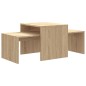 vidaXL Mesa de centro madera contrachapada color roble 100x48x40 cm vidaXL Mesa de centro madera contrachapada color roble 100x48x40 cm
