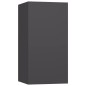 vidaXL Muebles para TV 2 uds madera contrachapada gris 30,5x30x60 cm vidaXL Muebles para TV 2 uds madera contrachapada gris 30,5x30x60 cm