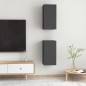 vidaXL Muebles para TV 2 uds madera contrachapada gris 30,5x30x60 cm vidaXL Muebles para TV 2 uds madera contrachapada gris 30,5x30x60 cm