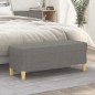 vidaXL Banco de tela gris oscuro 100x35x41 cm