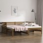 vidaXL Sofá cama extraíble madera maciza pino marrón miel 2x(90x190)cm vidaXL Sofá cama extraíble madera maciza pino marrón miel 2x(90x190)cm