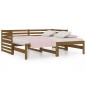 vidaXL Sofá cama extraíble madera maciza pino marrón miel 2x(90x190)cm vidaXL Sofá cama extraíble madera maciza pino marrón miel 2x(90x190)cm