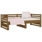 vidaXL Sofá cama extraíble madera maciza pino marrón miel 2x(90x190)cm vidaXL Sofá cama extraíble madera maciza pino marrón miel 2x(90x190)cm