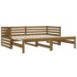 vidaXL Sofá cama extraíble madera maciza pino marrón miel 2x(90x190)cm vidaXL Sofá cama extraíble madera maciza pino marrón miel 2x(90x190)cm