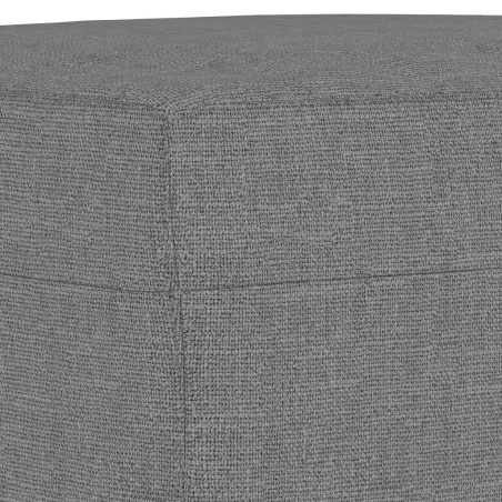 vidaXL Banco de tela gris oscuro 100x35x41 cm