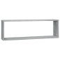 vidaXL Estante cúbico de pared 2 uds madera gris Sonoma 80x15x26,5cm vidaXL Estante cúbico de pared 2 uds madera gris Sonoma 80x15x26,5cm