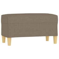 vidaXL Banco de tela gris taupe 70x35x41 cm