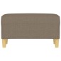vidaXL Banco de tela gris taupe 70x35x41 cm