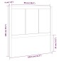 vidaXL Cabecero de cama madera maciza pino marrón miel 105,5x4x100 cm vidaXL Cabecero de cama madera maciza pino marrón miel 105,5x4x100 cm