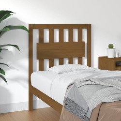 vidaXL Cabecero de cama madera maciza pino marrón miel 80,5x4x100 cm