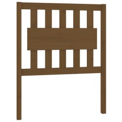 vidaXL Cabecero de cama madera maciza pino marrón miel 80,5x4x100 cm