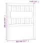 vidaXL Cabecero de cama madera maciza pino marrón miel 80,5x4x100 cm vidaXL Cabecero de cama madera maciza pino marrón miel 80,5x4x100 cm