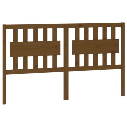 vidaXL Cabecero de cama madera maciza pino marrón miel 165,5x4x100 cm