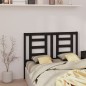 vidaXL Cabecero de cama madera maciza de pino negro 141x4x100 cm vidaXL Cabecero de cama madera maciza de pino negro 141x4x100 cm