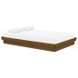 vidaXL Estructura cama matrimonial madera maciza marrón miel 120x190cm