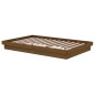 vidaXL Estructura cama matrimonial madera maciza marrón miel 120x190cm
