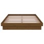 vidaXL Estructura cama matrimonial madera maciza marrón miel 120x190cm