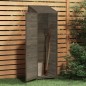 vidaXL Cobertizo de jardín madera maciza abeto antracita 55x52x174,5cm vidaXL Cobertizo de jardín madera maciza abeto antracita 55x52x174,5cm