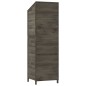 vidaXL Cobertizo de jardín madera maciza abeto antracita 55x52x174,5cm vidaXL Cobertizo de jardín madera maciza abeto antracita 55x52x174,5cm