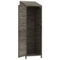 vidaXL Cobertizo de jardín madera maciza abeto antracita 55x52x174,5cm vidaXL Cobertizo de jardín madera maciza abeto antracita 55x52x174,5cm