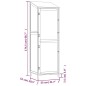 vidaXL Cobertizo de jardín madera maciza abeto antracita 55x52x174,5cm vidaXL Cobertizo de jardín madera maciza abeto antracita 55x52x174,5cm