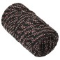 vidaXL Cuerda de barco polipropileno negra 2 mm 500 m